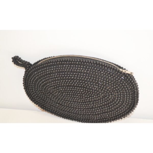 Black Beaded Coin Purse By David's Import - Image 3