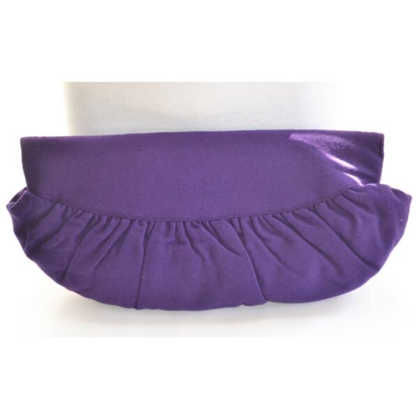 Elongated Purple Wool Clutch Purse - Image 2